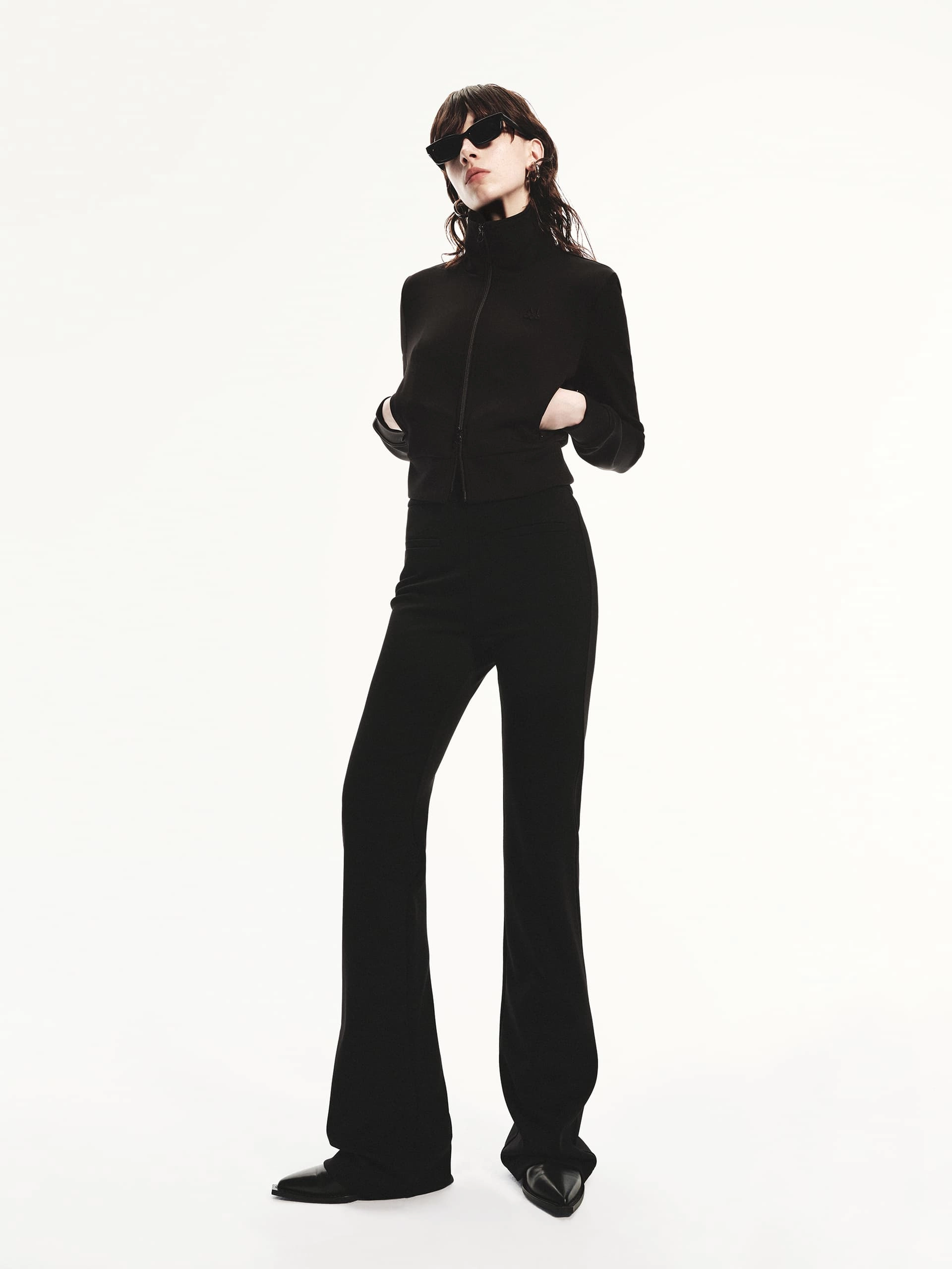 Zip Closure Fitted Jacket