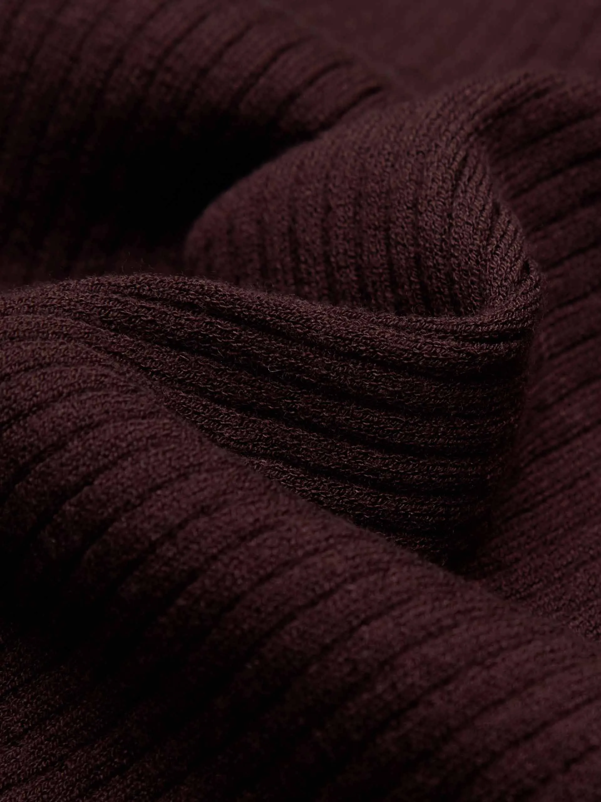 Zip Closure Ribbed Cardigan