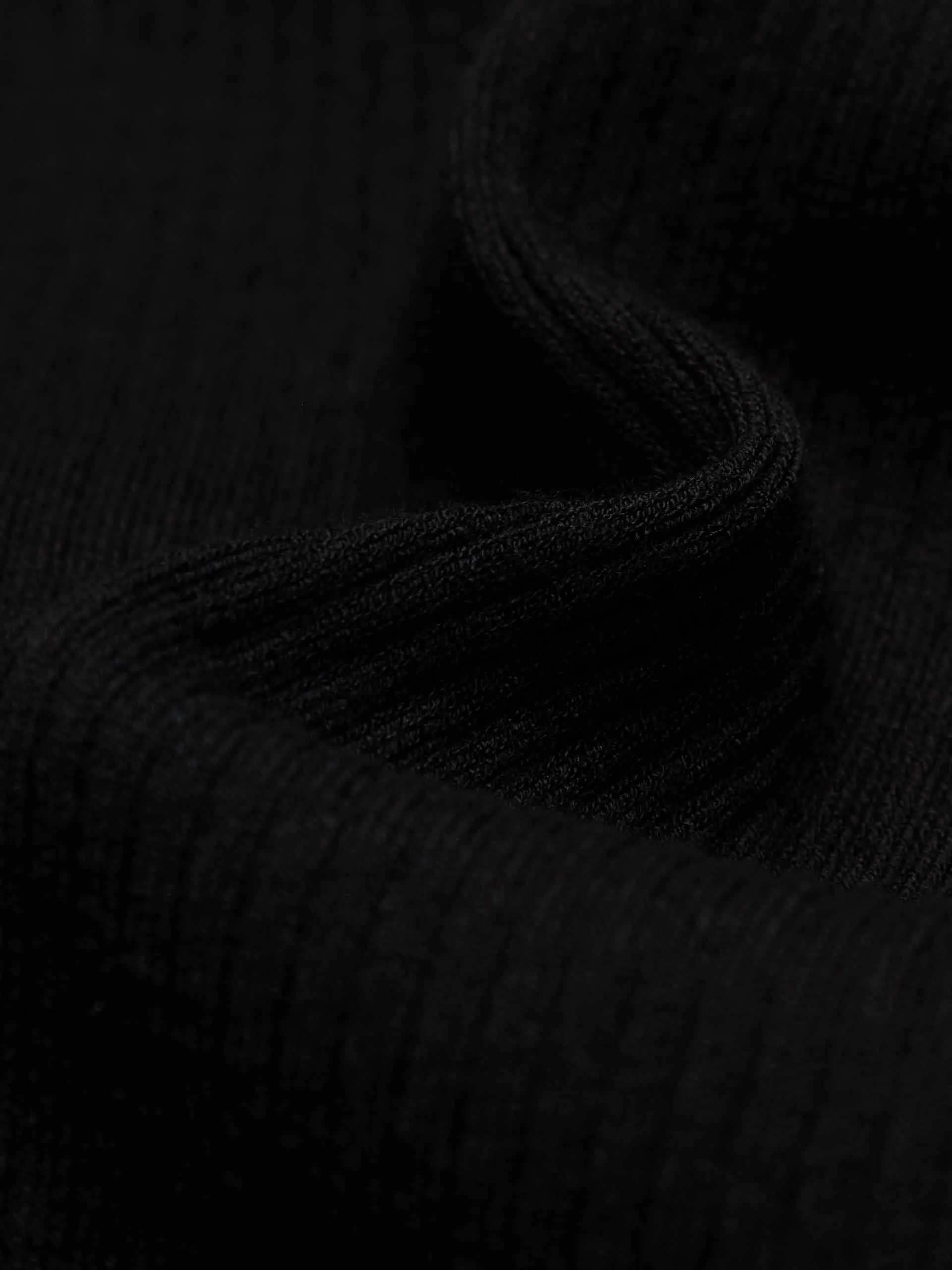 Zip Closure Ribbed Cardigan