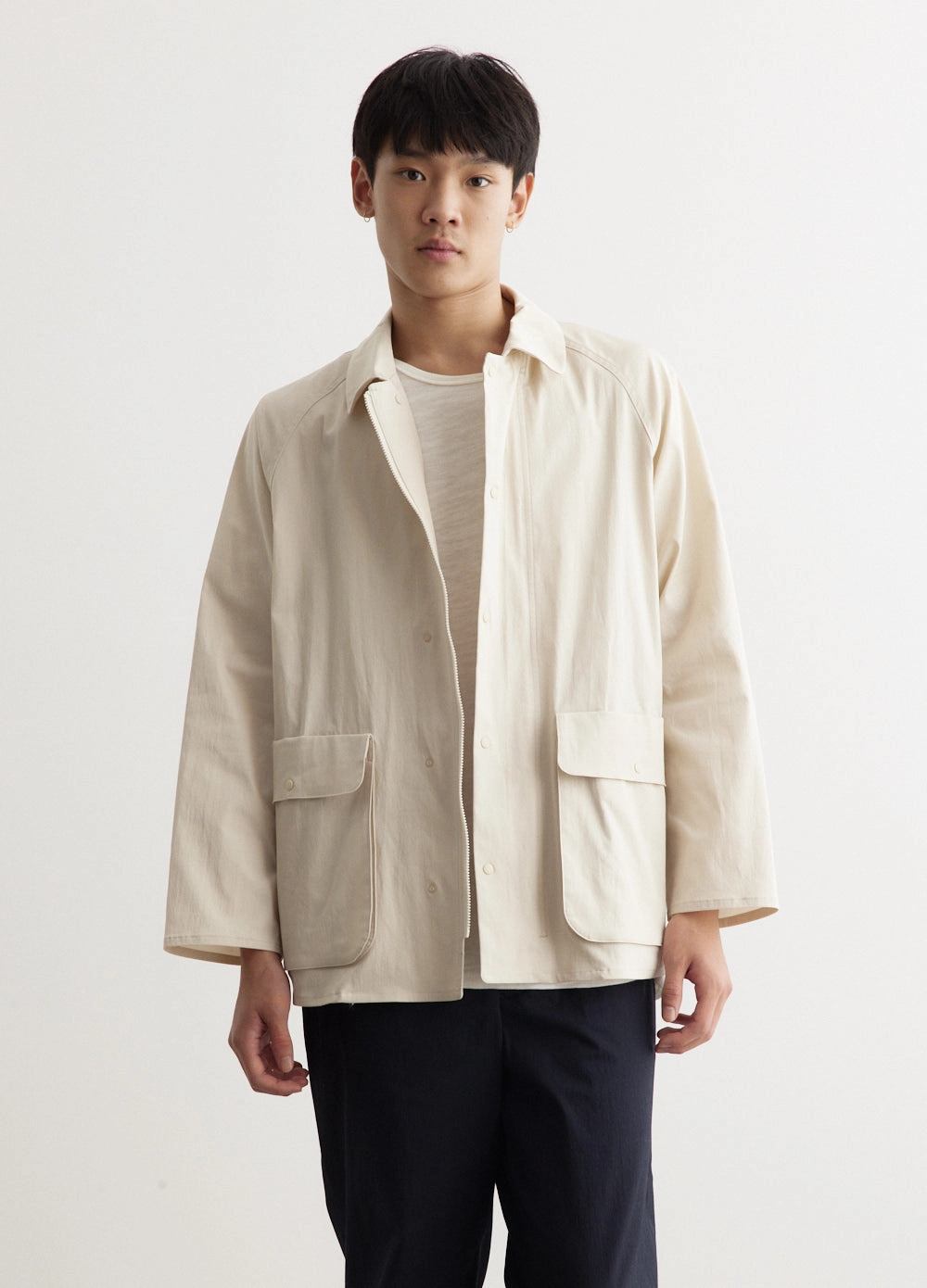 Zip Up Coat Short